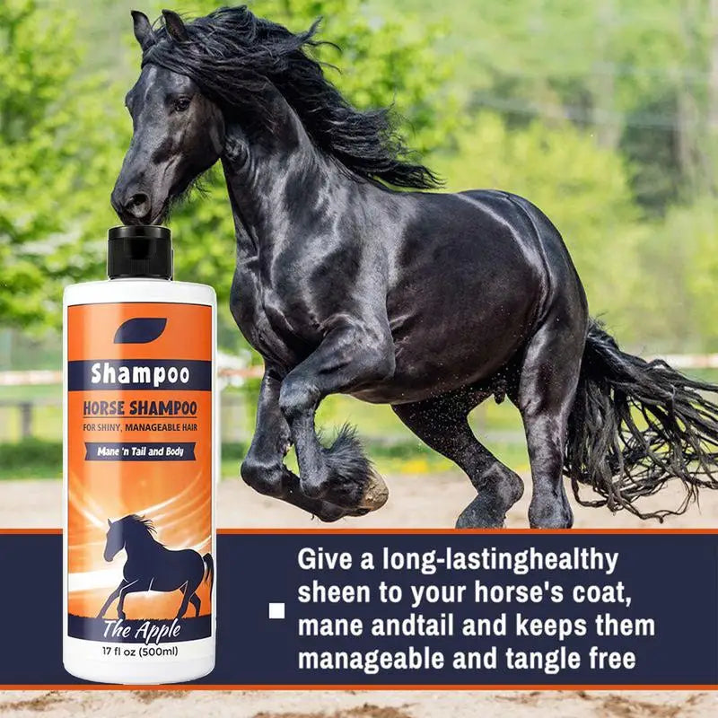 Horse Mane And Tail Shampoo Tail And Mane Shampoo Conditioner 500ml Horse Grooming Supplies Coat Cleanser Shower Gel For