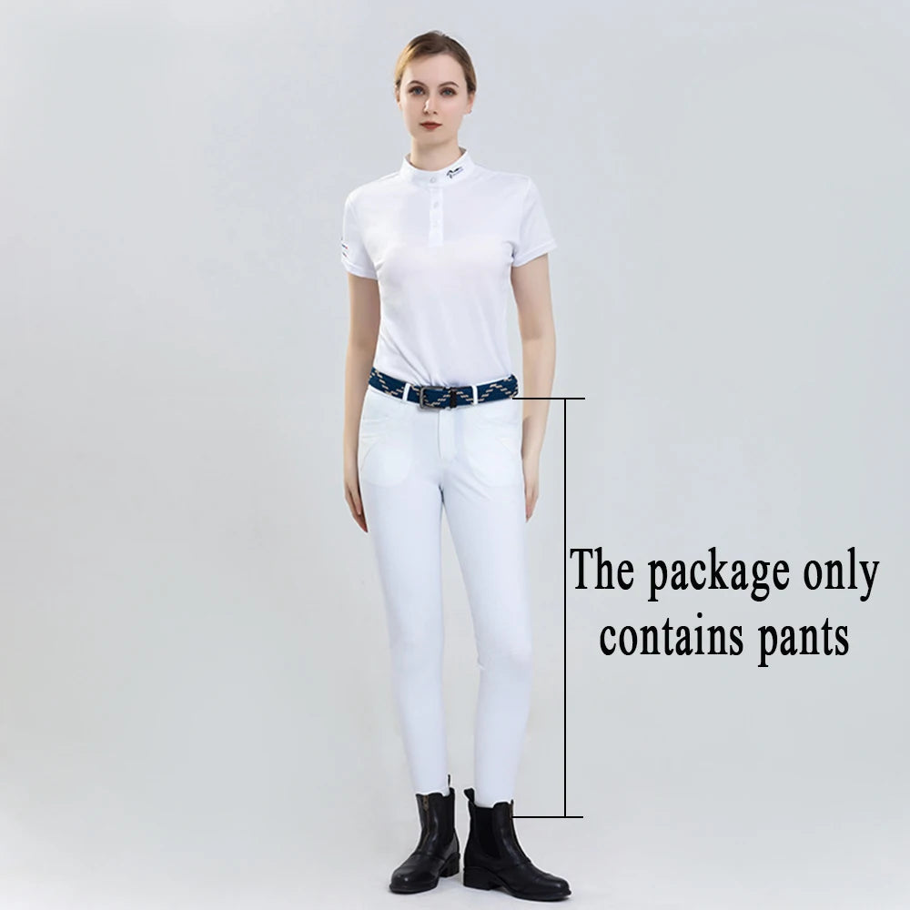 horse riding pants women and men   Silicone Equestrian Breeches Anti-pilling Horseback Riding Pants Equestrian adult Tights