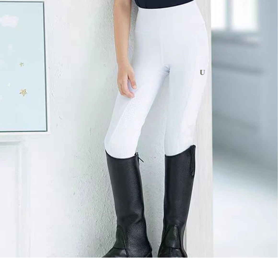 children's horse riding pants full silicone