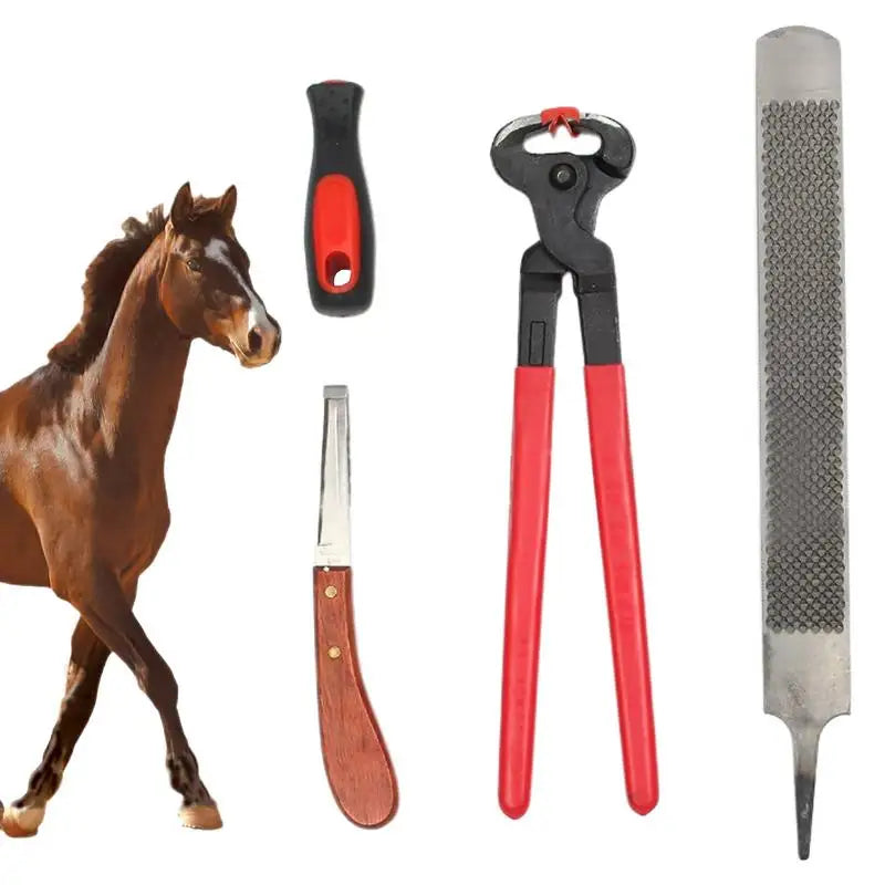 Goat Hoof Trimmer Detailing Tools For Cows Anti-Slip Professional Nail Palm Set For Equine Livestock Barn Grooming Shearing