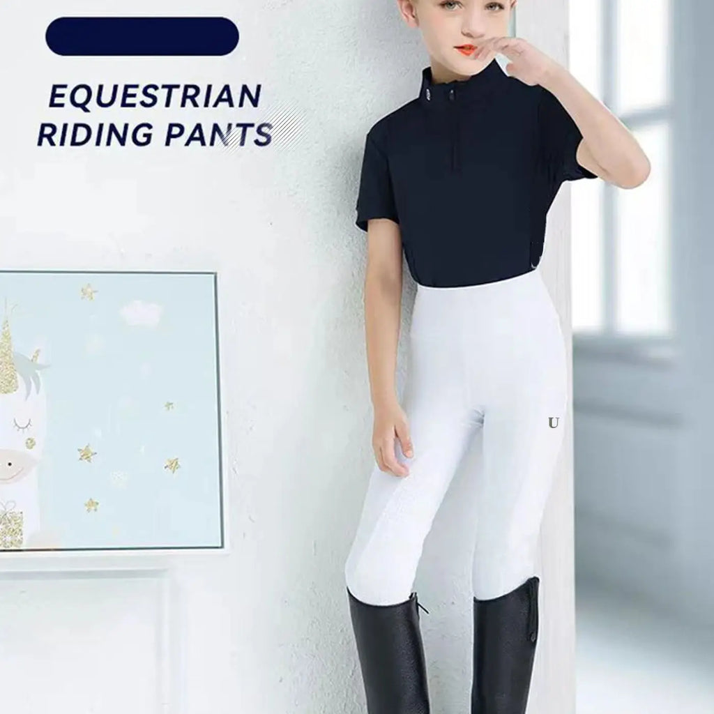 children's horse riding pants full silicone